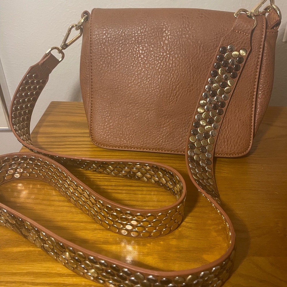 Angie Kraft Studded Crossbody Bag